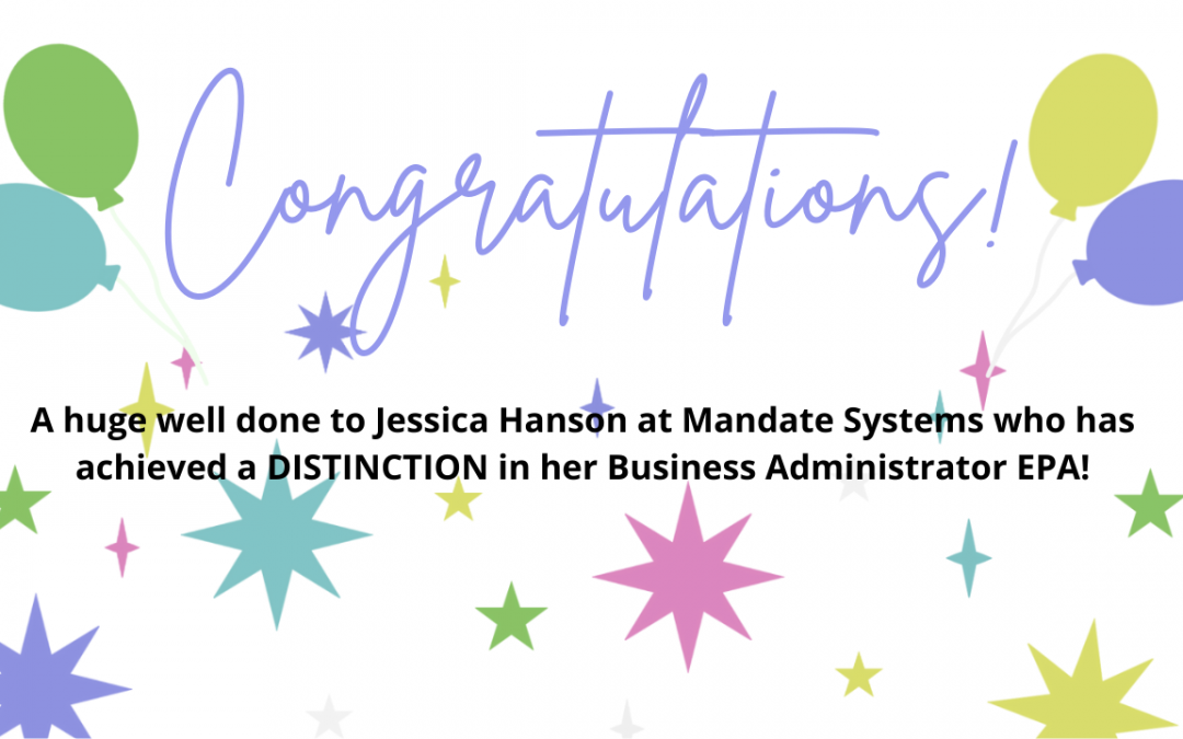 Well done to Jessica Hanson!