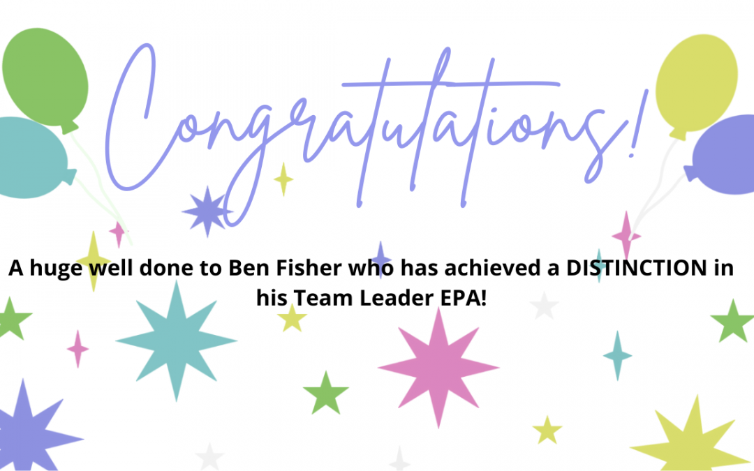 Well done to Ben Fisher!